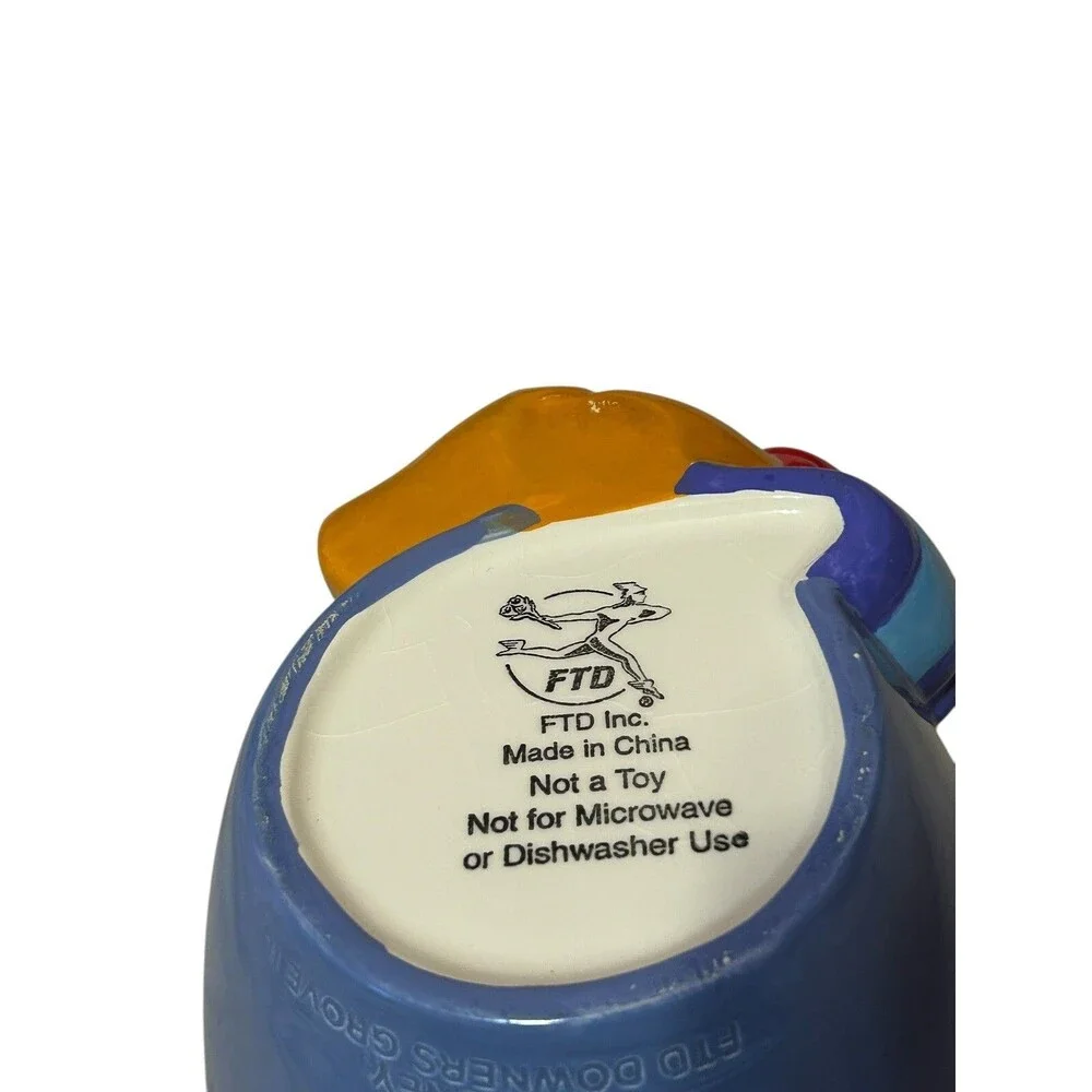 Winnie The Pooh Ceramic Cookie Jar Honey Disney Colorful Heart